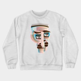 Funny color face Crewneck Sweatshirt